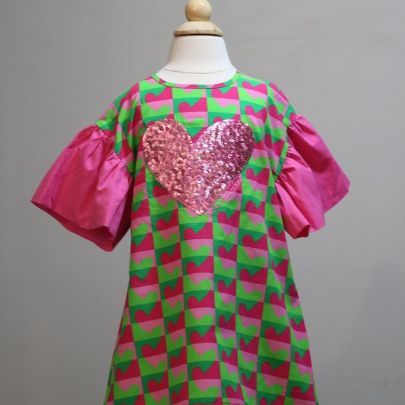 Agatha Ruiz De La Prada multi hearted dress dress NWT